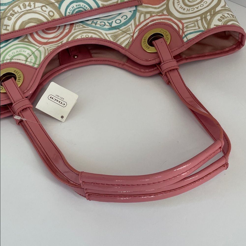 Coach Beach Collection Multicolor Tote - Picture 10 of 12